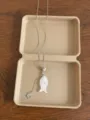 Crystal fish pendant necklace with stone bead and adjustable chain detail for daily wear. - Transparent Resin Little Fish Style (XL5718B)