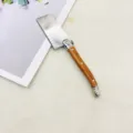 Edelstahl Käsemesser mit Holzmaserung Griff, Mini Beil Form Tischmesser für Butter und Obst. - 1 Stück Beschichtete Holzmaserung Hackmesser