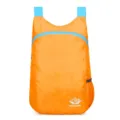Orange lightweight folding backpack, waterproof travel daypack, outdoor sports skin pack. - One Size / Orange
