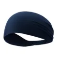 Bandeau de sport bleu marine, serre-tête ultra-mince à séchage rapide pour le fitness. - Bleu Marine