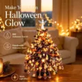 Kit Arbre Halloween DIY Mini Arbre de Perles Fait Main avec Effet Lumière Chaude 1pc - Arbre d'Halloween A005 (Avec Guirlande)