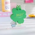2027 Acrylic Desk Calendar Cute Clover Shape Standing Calendar Office Home Decor Gift New - Four-Leaf Clover