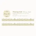 Momo sparkling sand washi tape 1.5cm wide gold lace pattern decorative scrapbooking masking tape - Floating Light