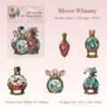 Pack de stickers rétro typographie flacons illusion pour journal décoration mignon - 10 Pièces/Paquet / Rencontre dans le Miroir