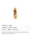 Boucles d'oreilles créoles en zircon coloré pour femmes, bijoux élégants en cuivre. - Boucles d'Oreilles Zirconia Multicolores