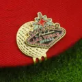 Clip de Chapeau Marque-Balle de Golf en Métal Design Enseigne de Las Vegas Accessoire - Style L05 / Clip de Chapeau Doré