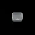 Transparent plastic storage box small jewelry container for beads and earrings clear display case - Small Rectangular Box 1 Pc (4.5x3.5x2cm)