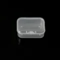 Transparent plastic storage box for jewelry earrings beads small items variant style - Rectangular Box 1 Pc (5.5x4x2cm)