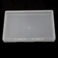 Transparent plastic storage box, rectangular PP organizer case for small items and beads. - Single Grid Plastic Box #1 1 Pc (15.5x11.2x1.7cm)