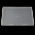 Transparent plastic storage box for small items, jewelry, and beads organization. Durable PP material. - Single Grid Plastic Box #2 1 Pc (18.3x13.2x1.7cm)