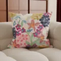 Modern decorative throw pillow with abstract floral print for living room sofa bedroom - 35x35cm (Without Core) / Floral Dream