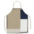 Abstract art cotton linen apron detail view, stylish geometric design for home cooking and painting. - 65x75cm (Adult Thickened Cotton Linen) / Matisse Art 01