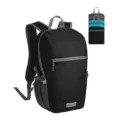 Lightweight foldable backpack for outdoor travel, hiking, and daily commuting use. - Below 20L / Black