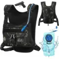 Tactical hydration chest rig backpack with water bladder for outdoor running and cycling - Camouflage (Without Water Bladder)
