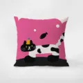 Cute cartoon cat square throw pillow for sofa bed office living room decoration cushion cover. - Cat Style 6