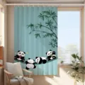 Tenda oscurante con simpatico panda dei cartoni animati per piccola finestra camera, isolante. - Panda 07CL