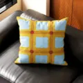 Cojín decorativo geométrico retro americano, funda suave para sofá, coche y oficina. - Doble Cara 35x35cm (Funda Sin Relleno) / Flor Nube