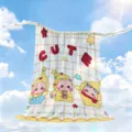 Summer cute cartoon ice silk blanket breathable nap air conditioning thin blanket for kids - XXRBS05 Style