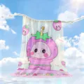 Summer cute cartoon cooling blanket ice silk thin air conditioning quilt for kids - XXRBS07 Style