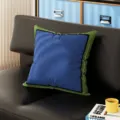 Cojin cuadrado estilo Bauhaus para sofa, funda de cojin decorativo geometrico moderno. - 35x35cm (Sin Relleno) / Azul Hielo Jade