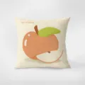 Détail de coussin déco nordique minimaliste avec illustration de pomme, housse douce. - 35x35cm (Housse de coussin uniquement sans noyau) / Pomme