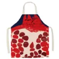 Unisex kitchen cooking apron with artistic pomegranate print, perfect for home and cafe use. - Pop Fruit 5