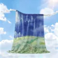 Summer Van Gogh Oil Painting Ice Silk Blanket Nordic Thin Air Conditioning Throw For Kids Home Decor - FGBS09 (Colorful Oil Painting)