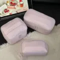 Süßes rosa Pünktchen Kosmetiktasche Set, große Kapazität Reise Make-up Organizer für Damen. - 3-Teiliges Set Kosmetiktasche / Rosa