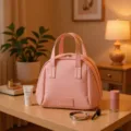 Rosa Muschel Kosmetiktasche grobe Kapazitat Reise Kulturbeutel fur Hautpflegeprodukte. - 25x9.5x21cm / Rosenrosa