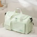 Grüne Reise Sporttasche, große Kapazität Schulter Umhängetasche Fitnesstasche mit Taschen. - Grasgrün
