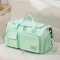 Hellgrüne große Reisetasche Sporttasche Fitness Tasche Umhängetasche für Damen und Herren. - Grüner Edelstein