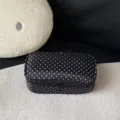 Klassische schwarze Pünktchen Kosmetiktasche große Kapazität tragbare reise-make-up-tasche - Klassisches Schwarz - Polka Dot Rechteck