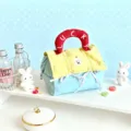 Niedliche Dopamin Kosmetiktasche mit grossem Fassungsvermoegen fuer Reisen und Alltag. - Gelb und Blau