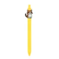 Bolígrafo de gel de gato tierno amarillo bolígrafo retráctil modelo variante color - Gato Dibujos Animados (Bolígrafo Amarillo)