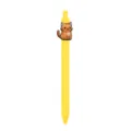 Boligrafo de gel retractil gato amarillo lindo con decoracion de animales de dibujos animados. - Gato Naranja Dibujos Animados (Bolígrafo Amarillo)