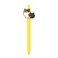 Colgante Gato Calico (Bolígrafo Amarillo)