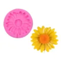 Daisy flower silicone mold for fondant cake and chocolate DIY craft decorating tool. - Large Daisy 50-2442 / Pink