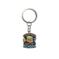 Leuke school thema zacht rubberen sleutelhanger met boek hanger voor tas en autoaccessoire. - Stijl 03