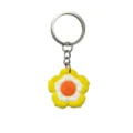 Lindo llavero de margarita, colgante de flor amarillo blanco naranja para bolsos y autos. - 005-15 Llavero
