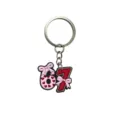 Leuke nummer 67 sleutelhanger zacht rubber roze strik hart tas auto bedel accessoire - Stijl 06