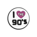Retro 90s style circular silicone decorative buckle accessory for shoes bags nice item - Fits 4-10mm Straws / 107-12 (90S Theme)