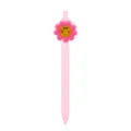Bonito bolígrafo de gel rosa con flor para estudiantes, bolígrafo retráctil de diseño tierno. - Flor Rosa (005-07F15) / Rosa