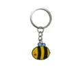 Llavero de PVC de abeja de dibujos animados, colgante de bolso amarillo y negro, auto. - Abeja