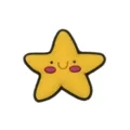 Cute yellow star silicone straw charm decorative buckle accessory for cups and tumblers. - Fits 4-10mm Straws / 107-14 (Smiling Star)