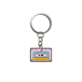 Llavero de cinta de cassette retro, bonito llavero de goma suave de PVC para bolsos. - Cinta de Casete