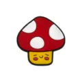 Cute cartoon mushroom silicone charm accessory, colorful kawaii design for DIY decoration. - Fits 4-10mm Straws / 107-15 (Mushroom)