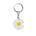 Lindo llavero de margarita blanca colgante de bolso accesorios de coche estéticos - 005-28 Llavero
