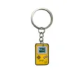 Llavero de PVC con consola de juegos retro de dibujos animados, elegante colgante de bolso amarillo. - Consola de juegos portátil retro