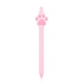 Leuke roze kattenpoot gelpen, schattig intrekbaar ontwerp voor kantoor en soepel schrijven. - Roze
