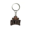 Llavero de vaquero de goma suave PVC lindo colgante de bolso accesorio regalo - Letras COWBOY